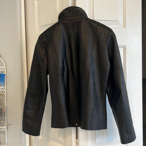 BEBE Buttery soft black genuine leather jacket - Picture 5 of 14